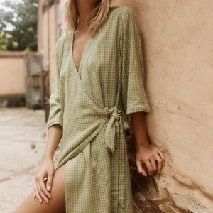 OPIA Quinn Wrap Dress, Meadow